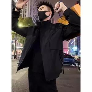 원더우면 검정 남성용 캐주얼 상의 재킷 코트 춘추 차이나 OPH3