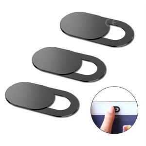 카메라가리개 3PCS 블랙 웹캠 커버 해커 셔터 노트북 정보 스마트 보호 데스크탑 카메라 슬라이드