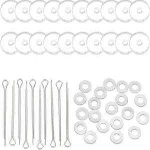 파티킬 10mm 인형 관절 10세트 탈착식 코터 핀 커넥터 및 곰 팔다리용 아크릴 트레이 헤드 DIY 공예