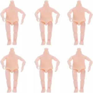 힐티 6Pcs 이동 가능한 관절 인형 본체 4.72인치 DIY 액세서리 제작 및 공예 프로젝트