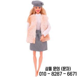 플러시 코트 예쁜 드레스/옷 11.8inchDoll 의류 가을 겨울 30cm 귀여운 다채로운 복장 소녀 장난감 축제 선