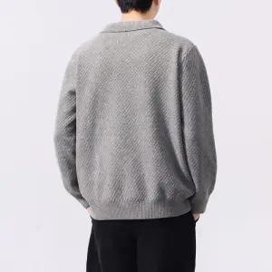 니트 가을 빈티지 동계 남사친 라운드넥 코트 폴라 봄가을 DUCHI3