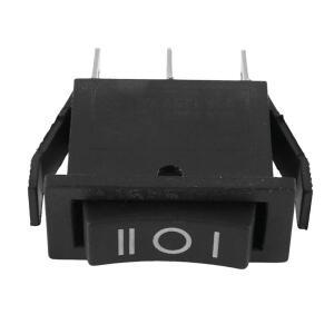 1pcs On-Off-On 직사각형 로커 스위치 3 SPDT 검정색 자동차 대시 보트 12V 미니 전원