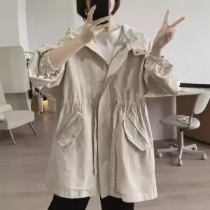 블랙팬서 여사친 면 하프 가을 코트 후드 야구 기장 루즈핏 상의 슬림핏 카고 점퍼 빅사이즈 OPH3