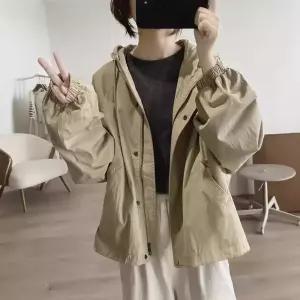 블랙팬서 여사친 가을 아우터 후드 야구 베이직 오버사이즈 톱 슬림핏 래글런 점퍼 빅사이즈 OPH3