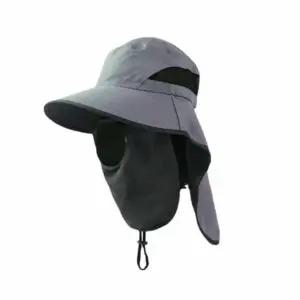 ( )얼굴 햇빛가리개모자 다크그레이 사파리모자 얼굴가리개모자 얼굴마스크모자