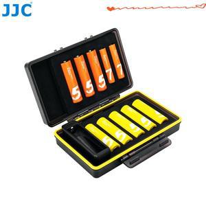 JJC 컴팩트 AA 배터리 보관 케이스 테스터 포함) 정리함 컨테이너 방수