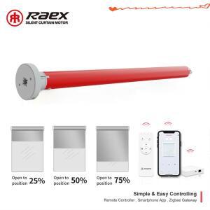 Raex Tuya WiFi 관형 모터 스마트 쉐이드 블라인드 롤러 38mm 튜브용 Alexa Google 홈 RF433 원격 제어와