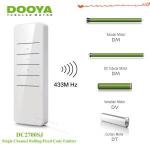 Dooya DC2700SJ RF433 모든 전기 커튼 롤러 블라인드 및 제품용 단일 채널 송신기 이미터 리모컨