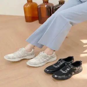 메리제인 여성 사계절 로우탑 쿠션 가죽 스니커즈 데일리 운동화 129333