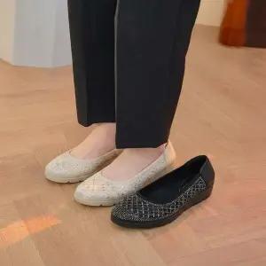 키높이 여성 사계절 메리제인 통굽 데일리 단화 플랫슈즈 129330