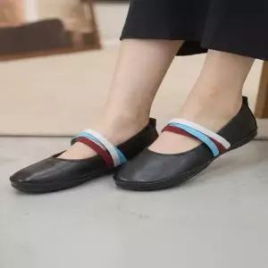 메리제인 여성 사계절 가죽 데일리 단화 키높이 플랫슈즈 129524