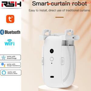 RSH 자동 커튼 개폐기 wifi/BL 스마트 로봇 모터 T/U-레일 트랙 게이트웨이 앱 알렉사 구글