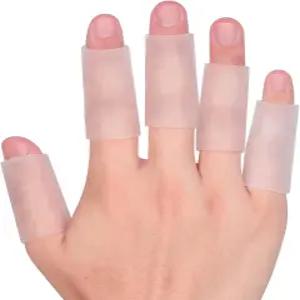 Kimihome 10 PCS 젤 손가락 소매 보호대 - 실리콘 쿠션 및 보호구 침대 붕대 사용 갈라짐 오늘 물집 굳은살