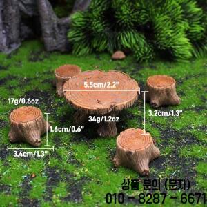 야외 소형 테이블과 의자 세트 요정 마이크로 풍경을위한 미니 수지 가구 키트 DIY 장식품 홈 인테리어