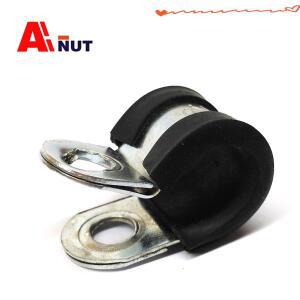 탄소강 파이프 클램프 고무 포함 이중 강판 C002 6mm-110mm 20mm 폭