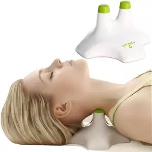 ACURELAX 목 및 어깨 웰니스 릴랙스 베개 긴장 제 근육의 편안함과 일상적인 이완을 위한 수동 압력 마사지