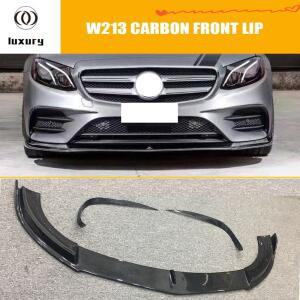 B스타일 탄소 섬유 앞 범퍼 턱 립 벤츠 W213 E200 Amg 패키지 -