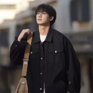 EAMT 청 남사친 가을 빈티지 캐주얼 청자켓 아우터 오버핏 시크 주니어 자켓 YJ3