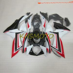 스즈키 GSXR600 750 K8 2011 페어링 11-15 인젝션 레드 화이트 바디워크 세트