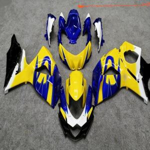 새로운 ABS 페어링 키트 스즈키 GSXR1000 K9 2009 바디워크 맞춤형 블루 옐로우