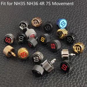 SKX007 시계 크라운 N H35 NH36 4R35 4R36 7S26 수정 부품 교체 핸들