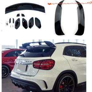 메르세데스 벤츠 X156 GLA-클래스 GLA250 45 AMG용 리어 스포일러 트렁크 루프 윙 + 범퍼 사이드 스플리터