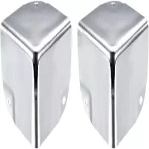 uxcell 금속 상자 모서리 보호대 50 X 50mm 테이블 및 책상 실버 톤 2개