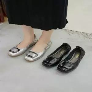 리본 여성 사계절 메리제인 가죽 데일리 단화 키높이 플랫슈즈 129573