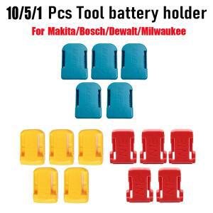 1/5/10 Pcs 배터리 보관 케이스 홀더 Makita 호환/Bosch 호환/DEWALT 호환/Milwaukee 호환 18V 장치용 랙