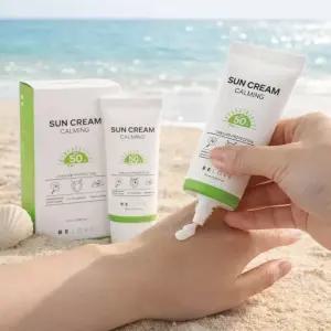 개별포장 백탁없는 Centella 썬크림 50ml SPF 50 자외선차단 미백 판촉물 사은품 답례품 판촉 선스틱 선크