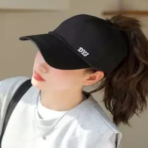 여자야구모자 햇빛차단 야구모자 여자 볼캡 야외활동 묶음머리 골프