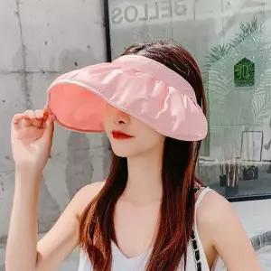 투웨이 롤업 헤어밴드 썬캡 핑크 돌돌이모자 가정용품
