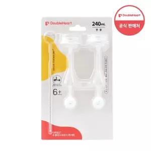 더블하트 이유실감 추빨대&브러시세트 240ml 전용 2개입