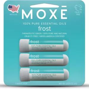 MOXE 프로스트 - 에너제이션 아로마테라피 비강 흡입기 두통 집중력 향상 및 에너지 쿨링 시누이 블래스터