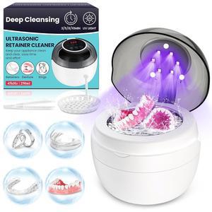 리테이너 기계 구강 보호대용 틀니 얼라이너 UV 보석 45kHz 청소기 브레이스 250ML 리테이너용