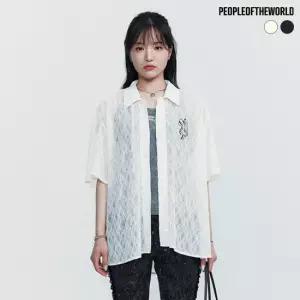피플오브더월드 [특가기획] 시어 레이스 로브 셔츠 1종