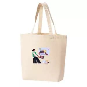 에코백 토트백 사무업무 이메일 카드 결제 바쁜 시간 토트백