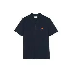 [메종키츠네]메종키츠네 폭스 헤드 레귤러 폴로 클래식 네이비 PM00209KP0002-0413