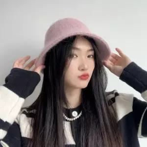 로아나 울 버킷햇 핑크 벙거지모자 벙거지