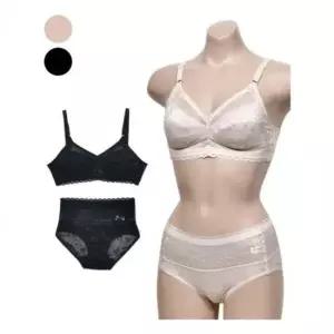노와이어 레이스 A컵 브라팬티세트 여성브라팬티세트