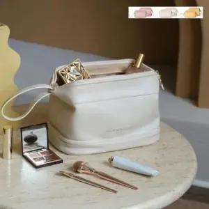 파우치 용품 보관 여해 가방 여행 이너백 PU 세수백 수납 세면 화장품 대용량 휴대용