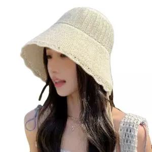 여성벙거지모자 데일리 여자 자외선차단 보닛햇 벙거지 스트랩 모자