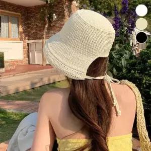 보넷햇 썸머 짜임 모자 보넷햇 여름 니트햇