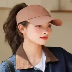 야구모자 여성 포니테일 똥머리 볼캡 뒤오픈형 야구모자 여름