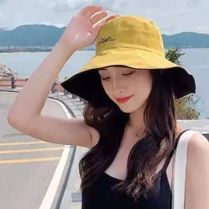 자외선차단버킷햇 여성 양면 꽃자수 여름 버킷햇 1P 자외선차단 통기성