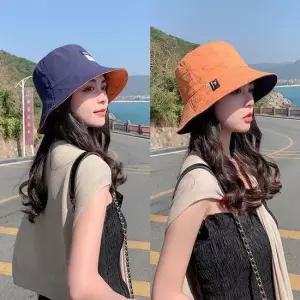 레터링패치 양면 버킷햇 데일리 기본 모자 벙거지모자