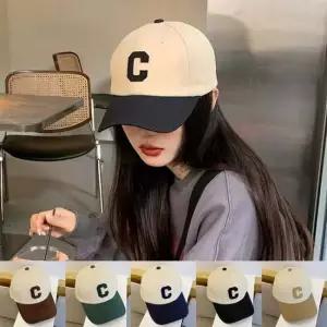 캐주얼모자 남녀 야구모자 사계절 심플 배색 캐주얼 커플 C볼캡