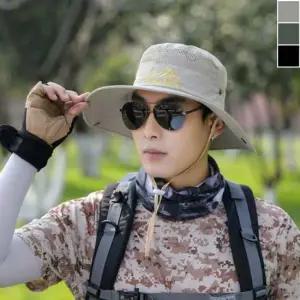 남녀공용 메쉬 사파리햇 1P 등산 낚시 조임끈 모자 메쉬사파리햇