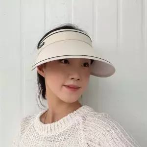 햇빛가리개 돌돌이 썬캡 모자 베이지 햇빛가리개모자